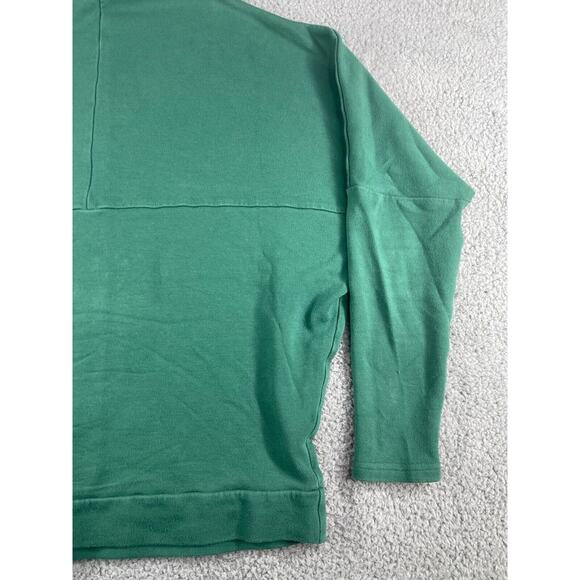 YALA Sweater Womens Small Green Brushed Sweatshirt High Neck Organic Bamboo - Picture 10 of 15